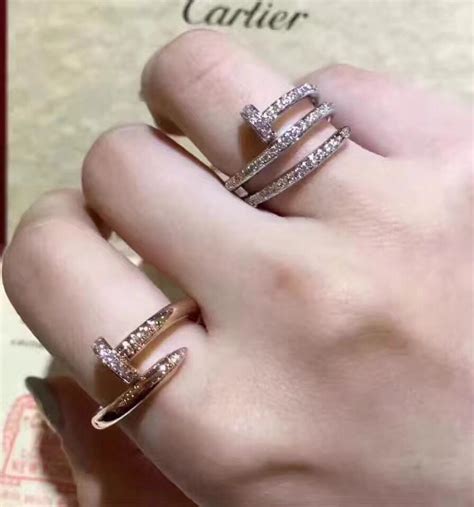 silver nail ring cartier|cartier nail ring price.